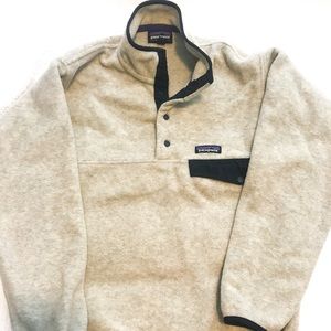 Patagonia Synchilla Off White Fleece Pullover